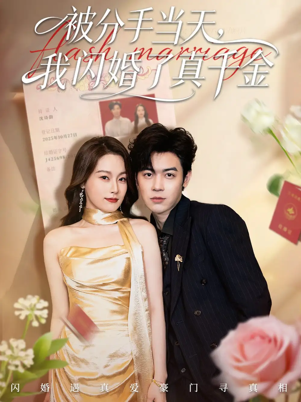 被分手当天我闪婚了真千金＆刚分手被美女姐姐拉去领证（78集）苏弈＆杨雨欣海报